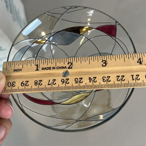 Partylite Mosaic Candle Holder Calypso Stained Glass Tapered 7" - Picture 13 of 16